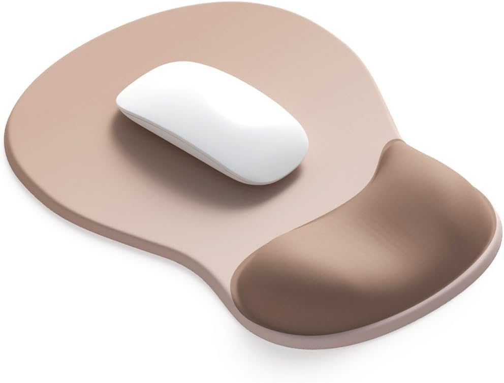 Mocha Sand Gel Wrist Support Mouse Pad Non-Slip