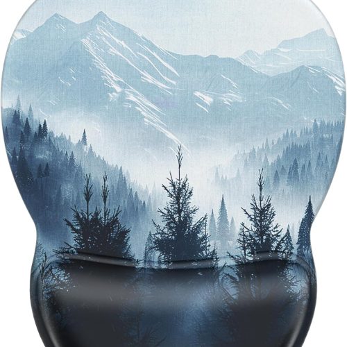 Cloud Forest Gel Wrist Rest Mouse Pad 9.4x8.1in Non-Slip
