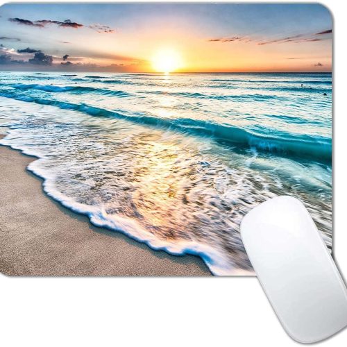 Beach Sunset Small Mouse Pad Non-Slip Rubber Base