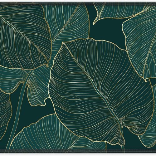 Palm Texture Mouse Pad 10.2x8.3in Stitched Edge Waterproof