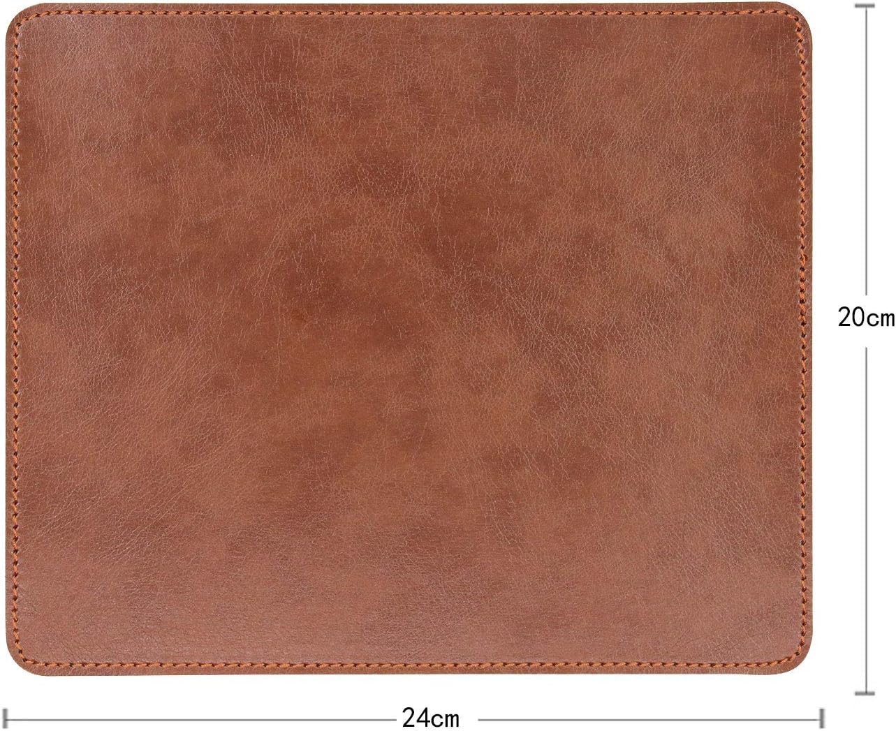 Leather Effect Coffee Mouse Pad 9.45x7.87in Non-Slip - Image 2