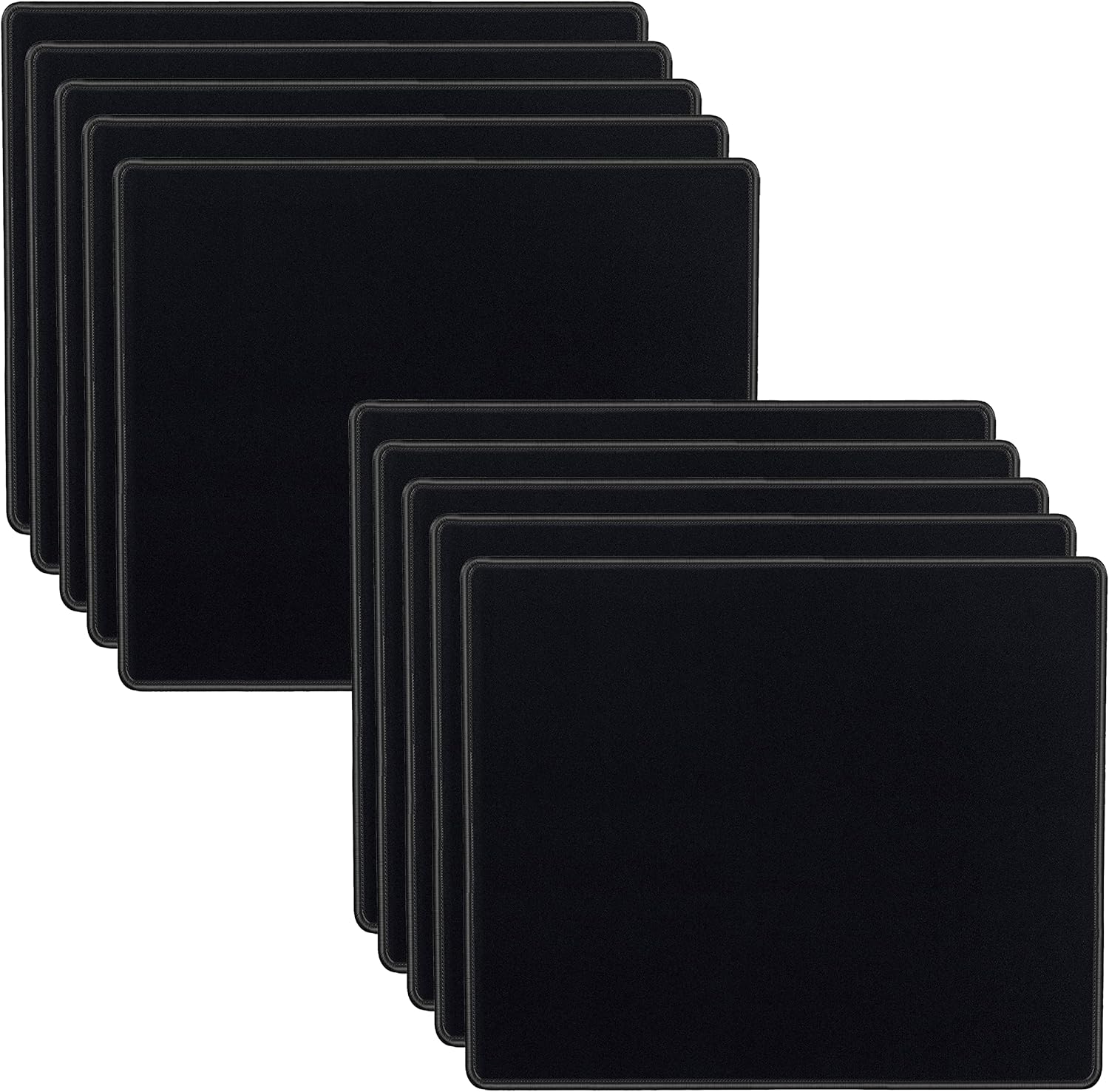 10-Pack Mouse Pads 8.66x7.1in Waterproof Stitched Edges Non-Slip